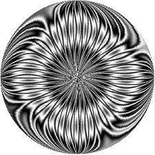 Circle effect applied